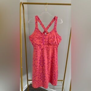 Active Dress in Pink and Purple Floral